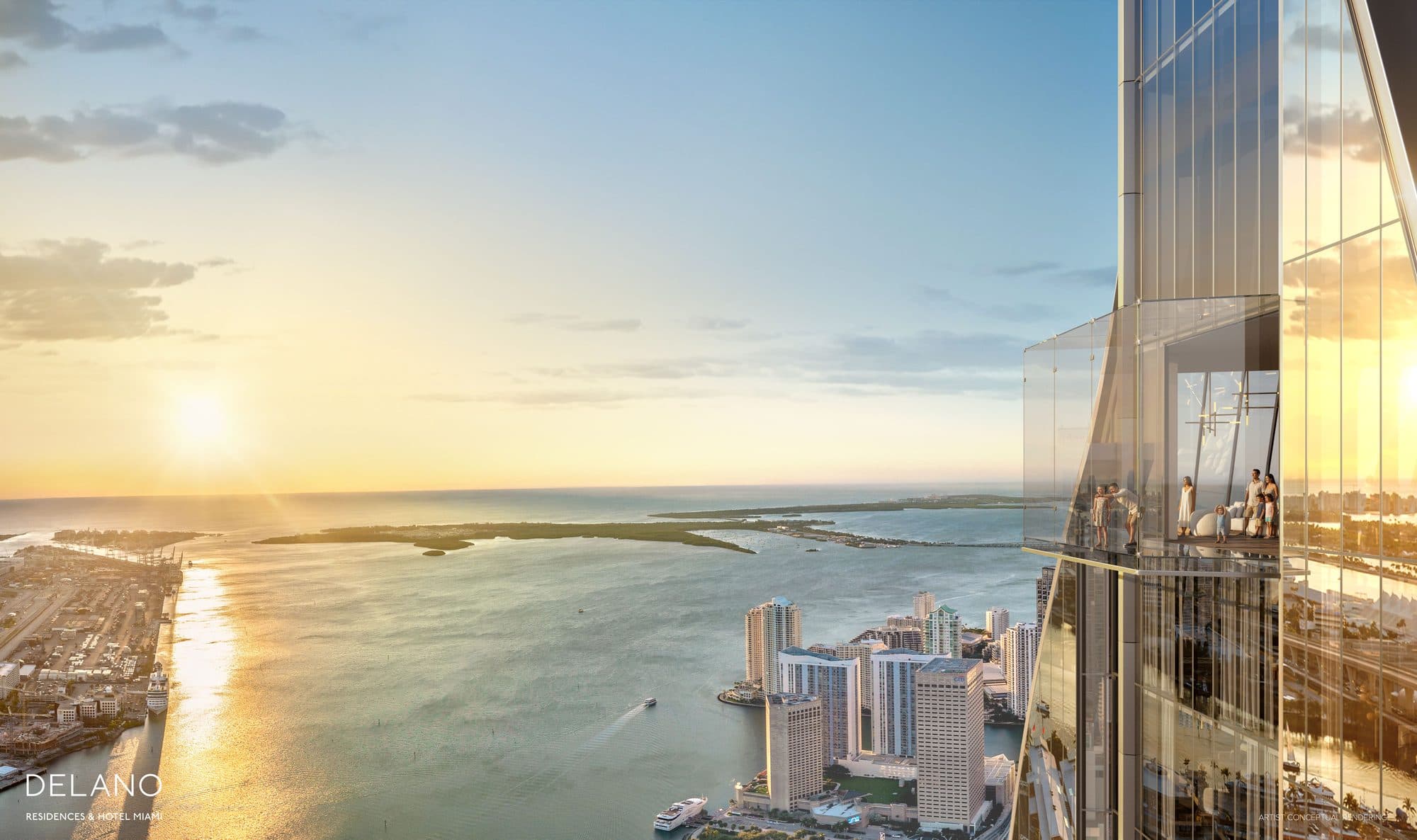 Primer observatorio de Miami en Delano Residences & Hotel Miami