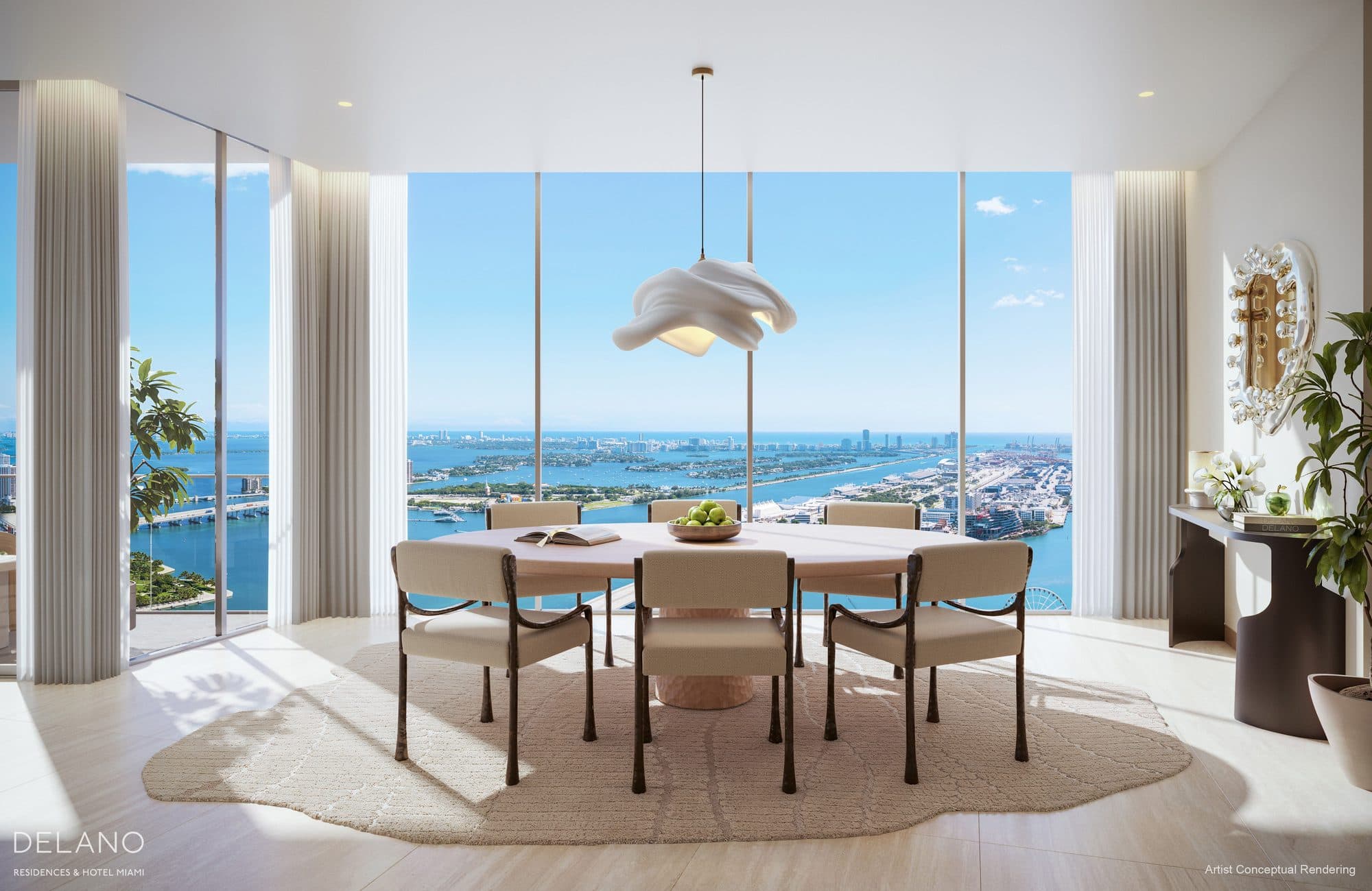 Espacio de comedor en una residencia de Delano